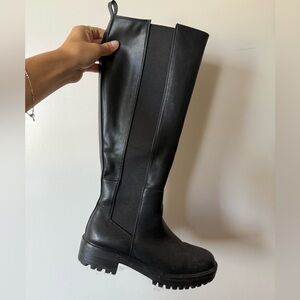 Black Knee-High Boots